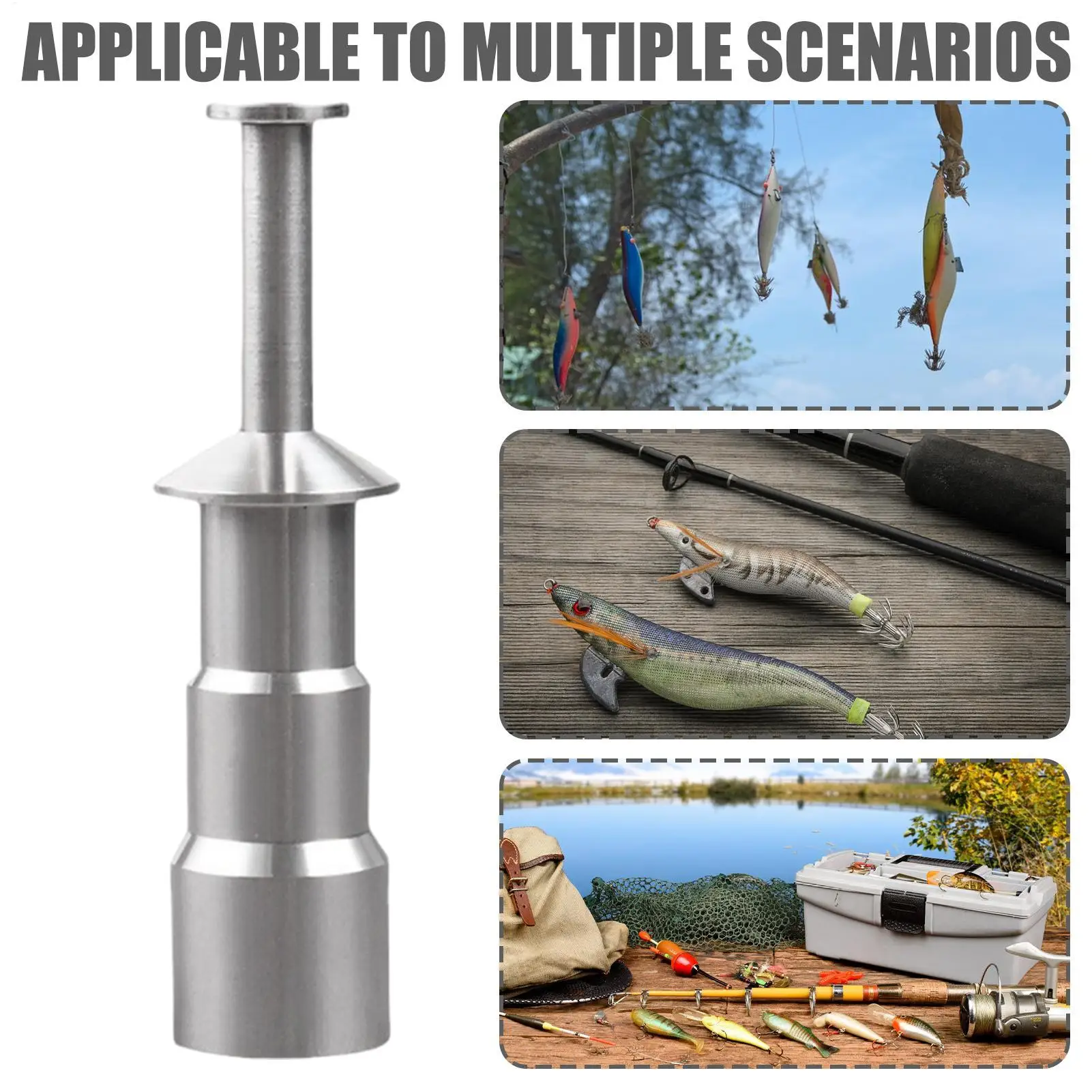 

Stainless Steel Fishing Hook Corrector, Tackle Accessory Tool, Beach Camping Hiking Lake Saltwater Freshwater Kayak Travel Boat