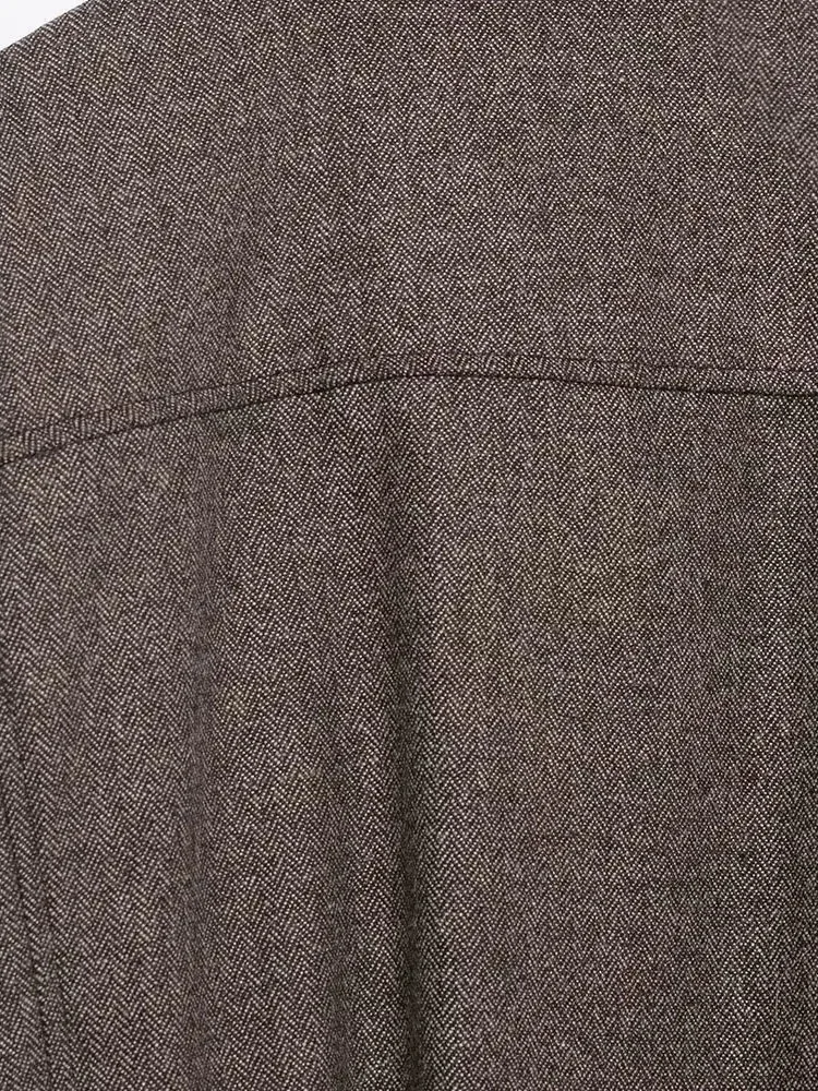 

HH Women's New Fashion Autumn Jackets Solid High Collar Pockets Decoration Zipper Female High Street Chic Loose Coats 2026