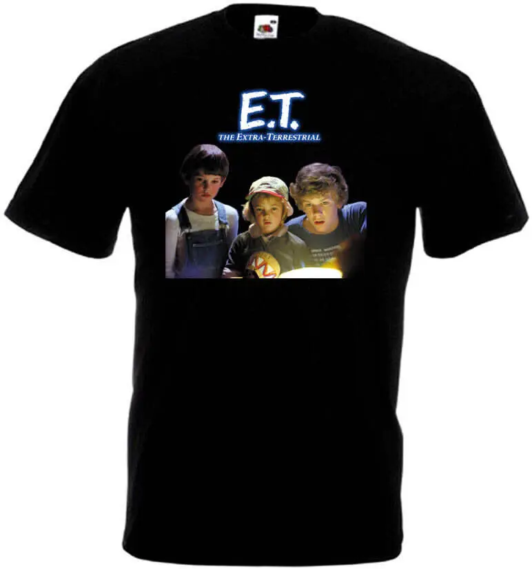 E.T. Extra Terrestrial v9 T shirt black movie poster all sizes S-5XL