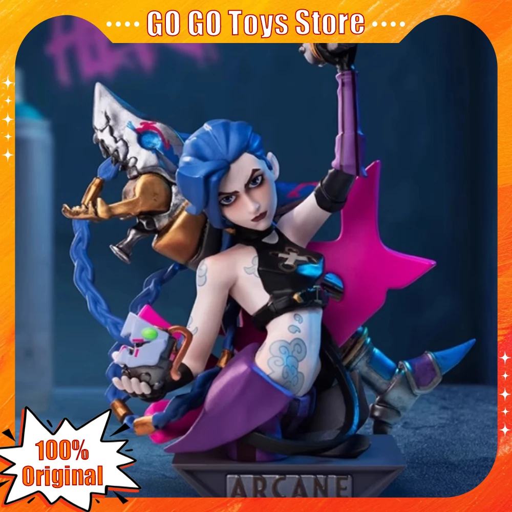 

League Of Legends Arcane Series Blind Box Jinx Half-Body Desktop Statue Collectible Decor Gifts Party Favor Toy Stock Genuine