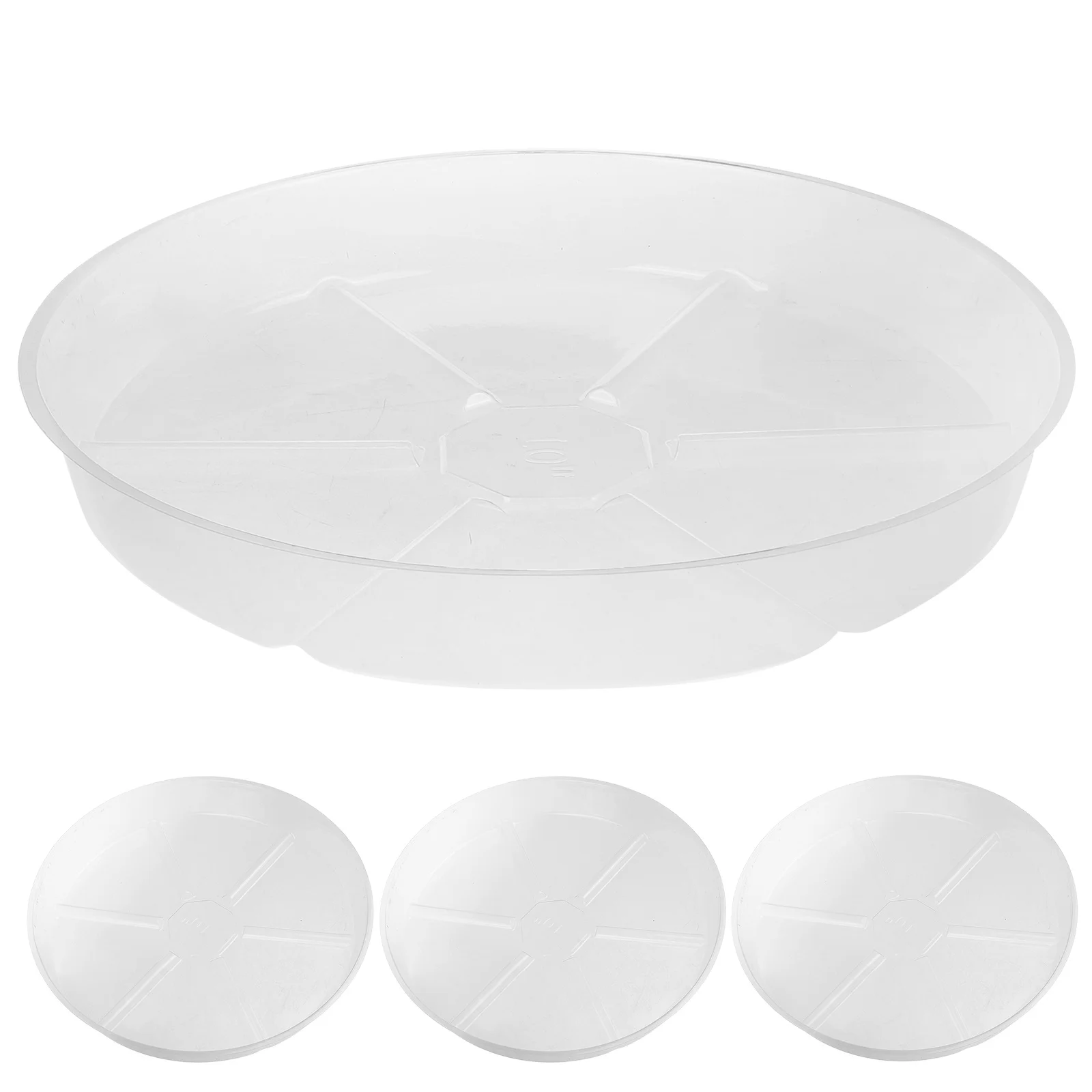 

5pcs Plant Saucerdurable Plastic Flower Pot Tray Water Catcher For Indoor Plants Garden Bonsai Windowsill Decor