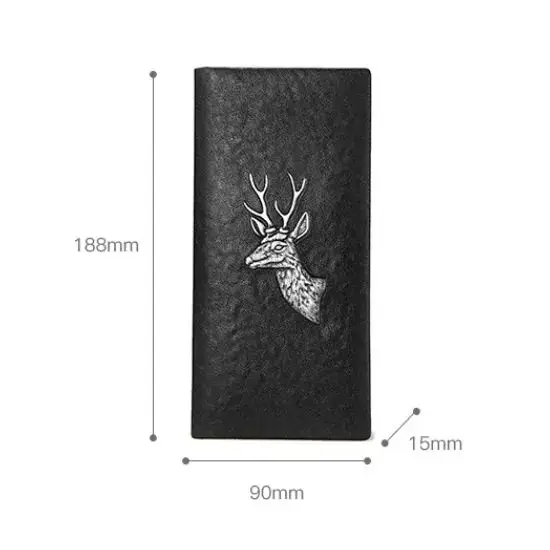 BISON DENIM Genuine Leather Long Wallet Men Business Slim Wallet Cow Leather Wallet Clutch Bag Male Card ID Money Purse