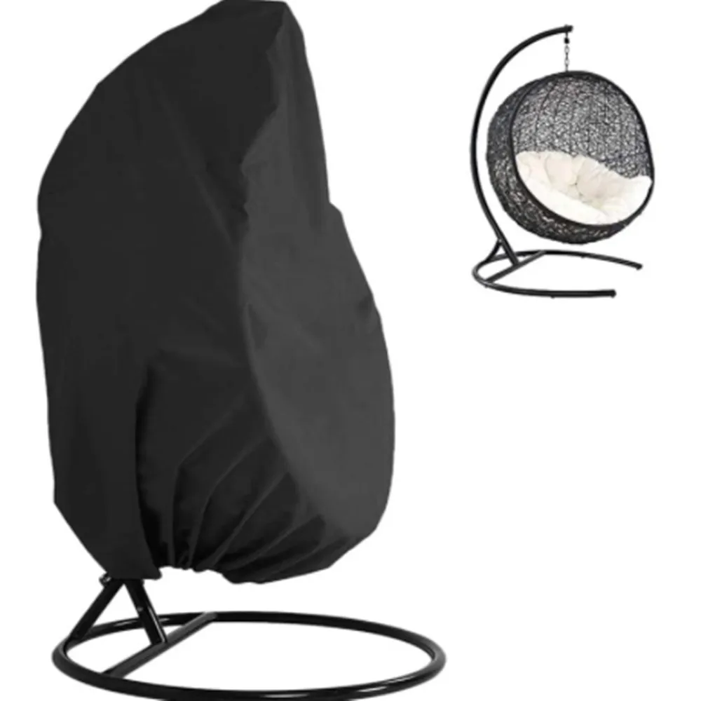 Egg Chair Cover Furniture Protector Against Rust Durable Anti-UV Windproof Hanging Swing for Garden Families Friends