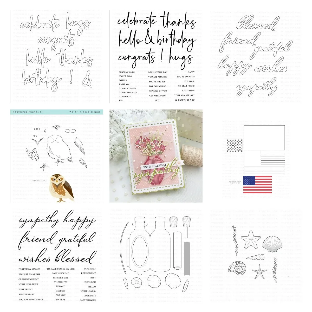 Ink to Paper SUMMER SHELLS Stamps 2026 New Metal Cutting Dies For DIY Scrapbooking Crafts Maker Photo Album Template Handmade