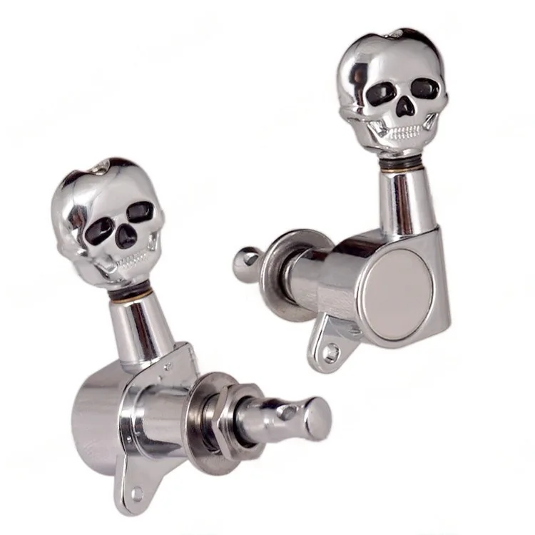 

Skull head fully enclosed folk guitar tuners