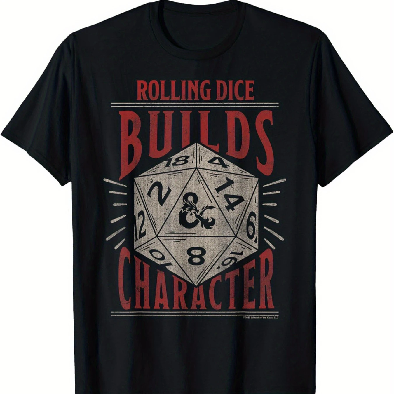 

Game Player Builds Character Rolling Dice T-Shirt 100% Cotton O-Neck Short Sleeve Summer Casual Mens T-shirt Streetwear