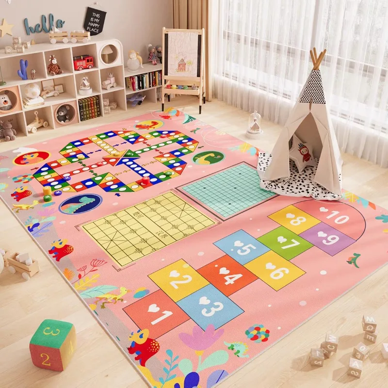 Cartoon Spielzimmer Baby Kriechen Auto Verkehr kinder Teppich Matte Wohnkultur Kristall Samt Wohnzimmer Schlafzimmer Boden Matte