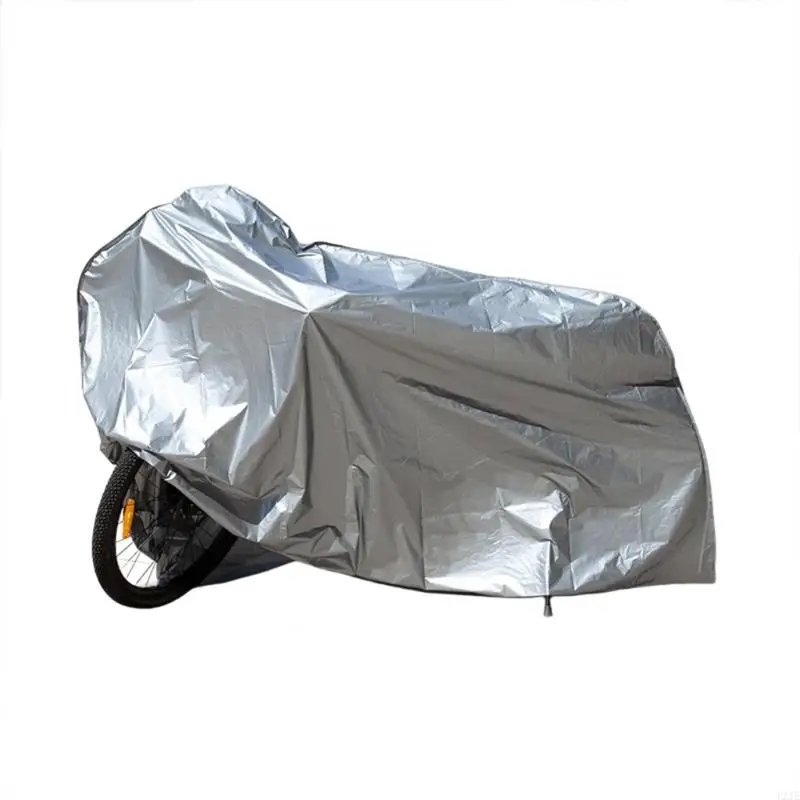 

T21E Outdoor Motorcycle Storage Cover Water Resistant Scooter Protective Cover Motorcycle Dust Cover with Reflective Strips