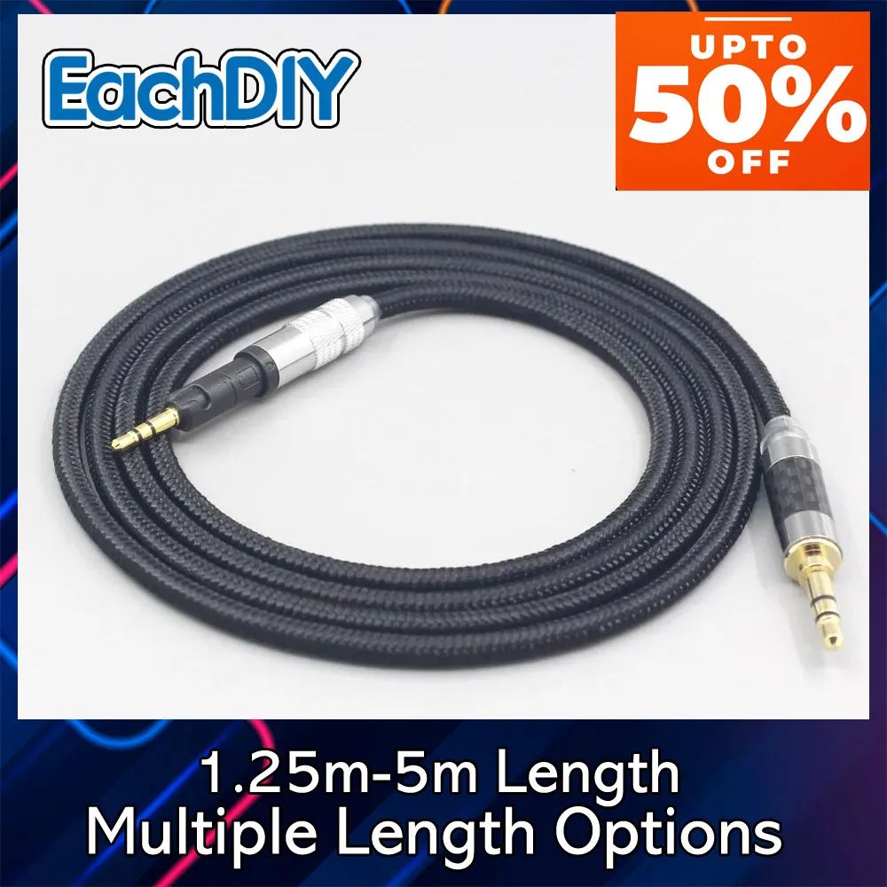 

6.5mm XLR 4.4mm Super Soft Headphone Nylon OFC Cable For Audio Technica ATH-M50x ATH-M40x ATH-M70x ATH-M60x Earphone LN007530