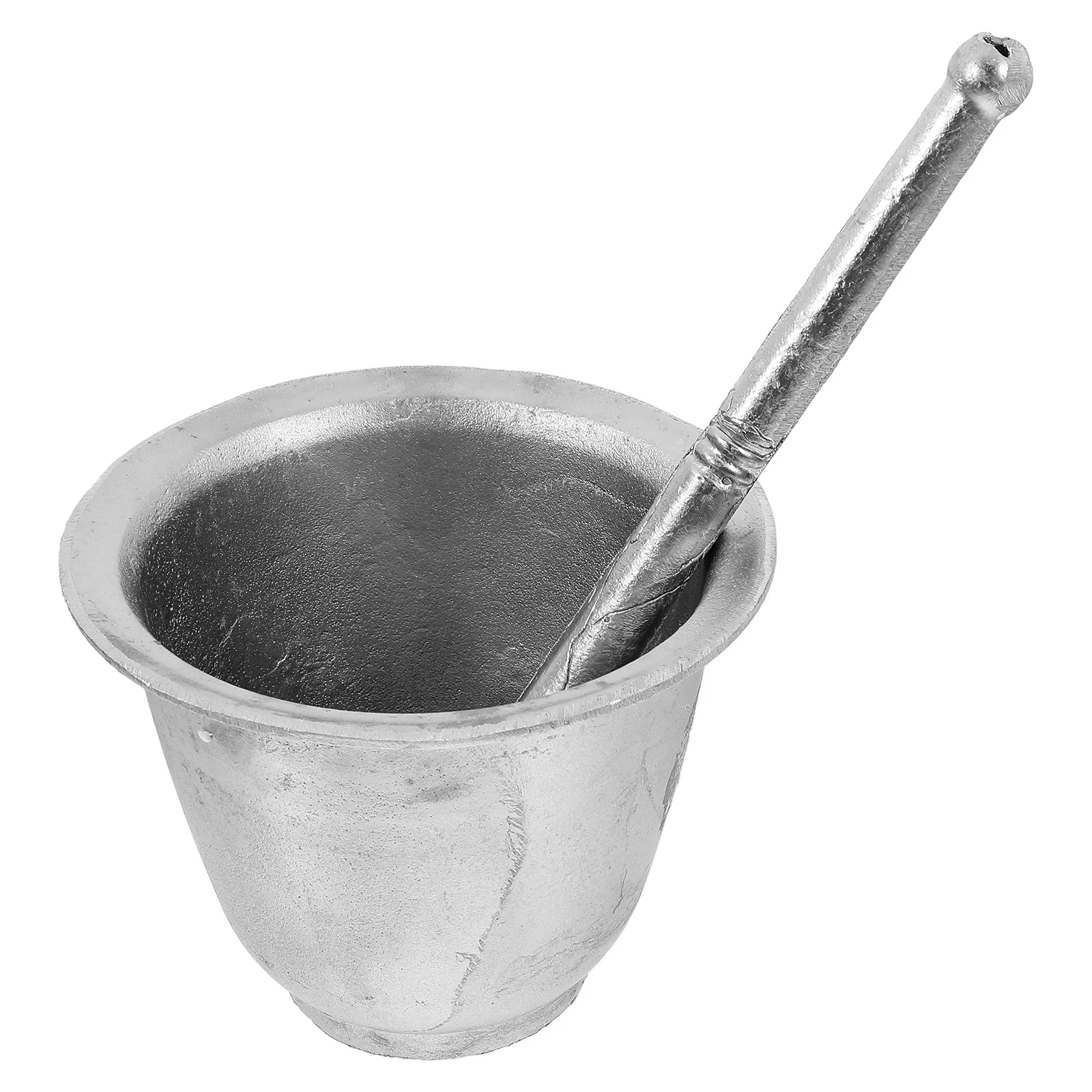 

1Set Garlic Grinder Pestle Bowl Metal Spices Crushing Tool for Kitchen Ginger Masher Household Spice Grinding Tool