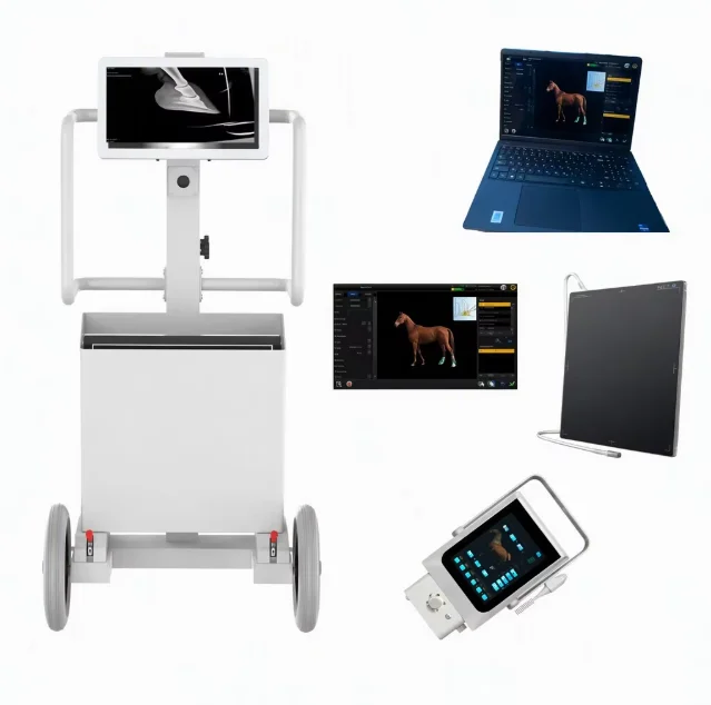 Mobile digital X-ray machine battery-powered portable high-frequency veterinary imaging system for clinics and hospitals