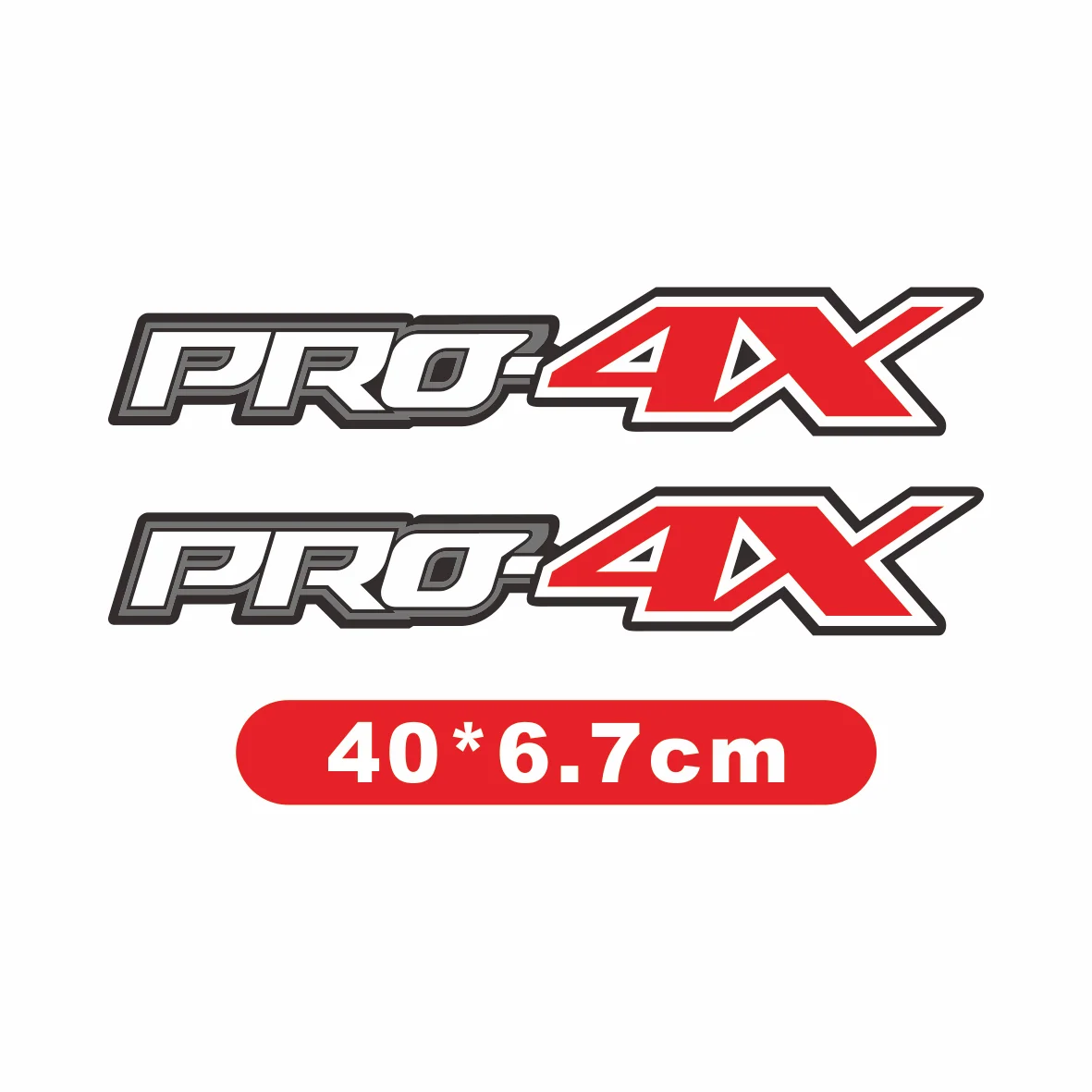 2 قطعة شارات جانبية لصندوق السيارة الخلفي - مناسبة مخصصة لنيسان تيتان فرونتير Pro-4X بيك اب، 4x4 على الطرق الوعرة شاحنة الفينيل ملصقات ديكور لتزيين الغرف