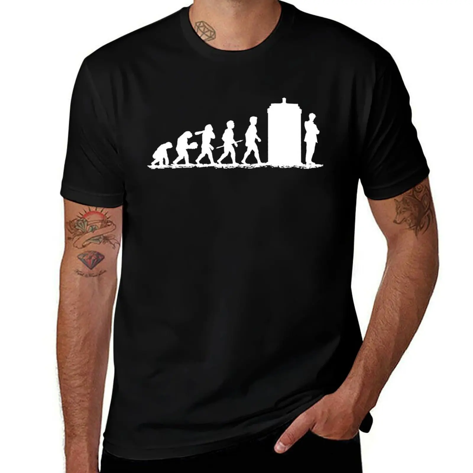 Evolution Doctor! T-Shirt Abstract Pattern Print Top T-Shirt