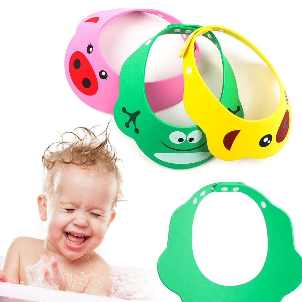 

Shampoo Cap Adjustable Wash Shower Hat For Newborns Baby Ear Protection Children Bath Visor Head Cover Cute Octopus Shield