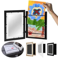 Photo Frame Marcos Magnetic Photo Card Supplies Open Mutable Frames Wall Pictures Painting Picture Display Children's Art Frame