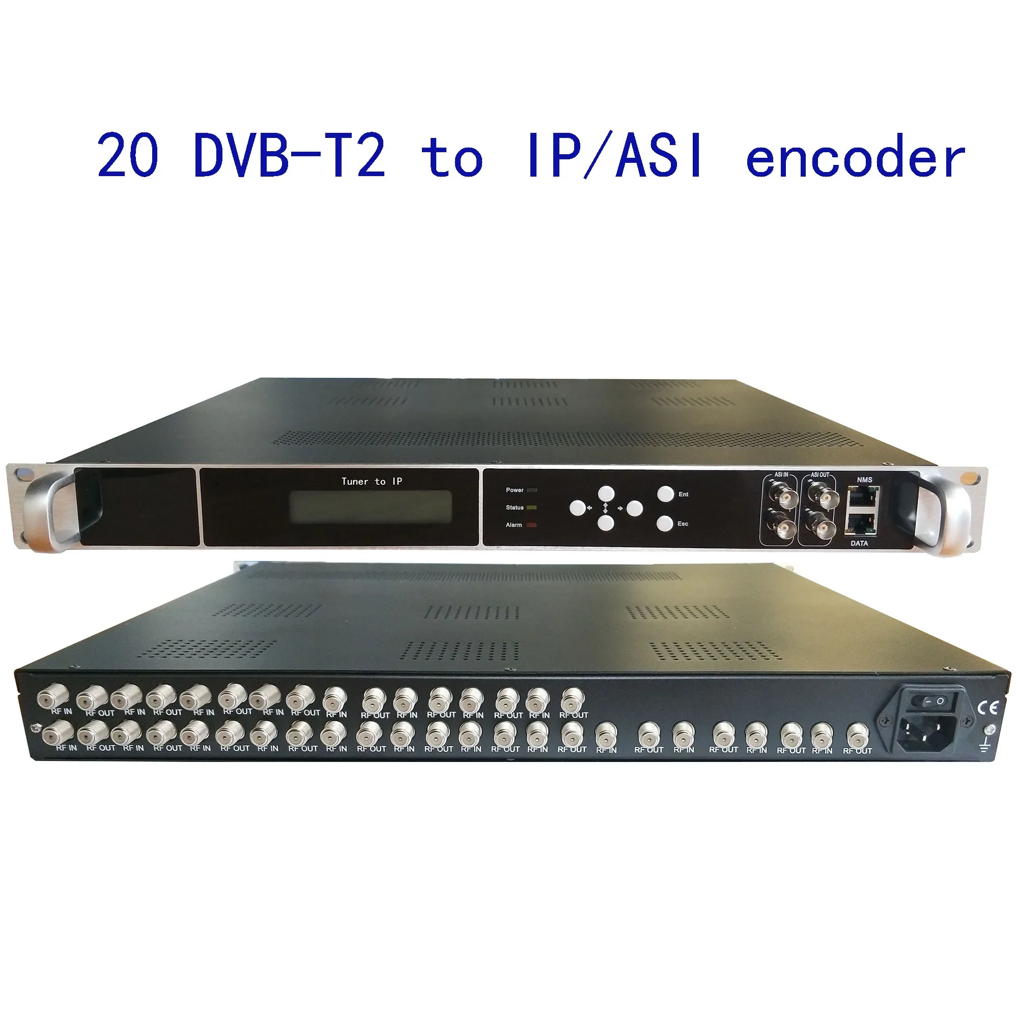 

20 DVB-T2 to IP/ASI encoder,DVB-T/C to IP/ASI, DVB-T2 to 8 carriers of RF modulator, digital CATV encoder