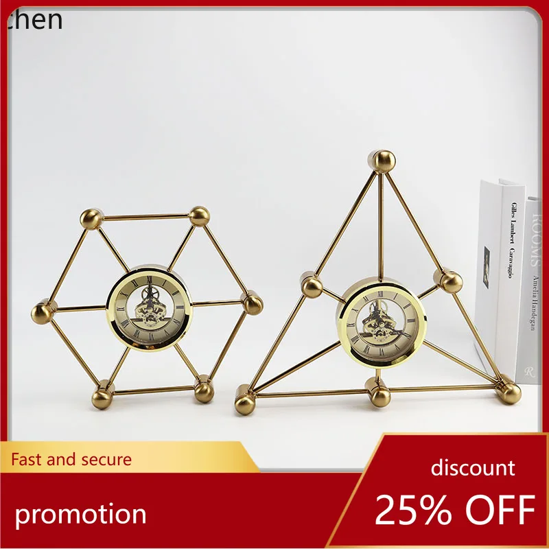 

Zml living room clock stand ornament - unique, creative, minimalist modern tv cabinet soft decoration crafts