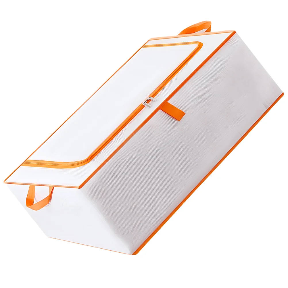 

Zipper Quilt Bag Large Capacity Blanket Storage Organizer Handles Reusable Clothes Bedding Travel Bag for Quilt