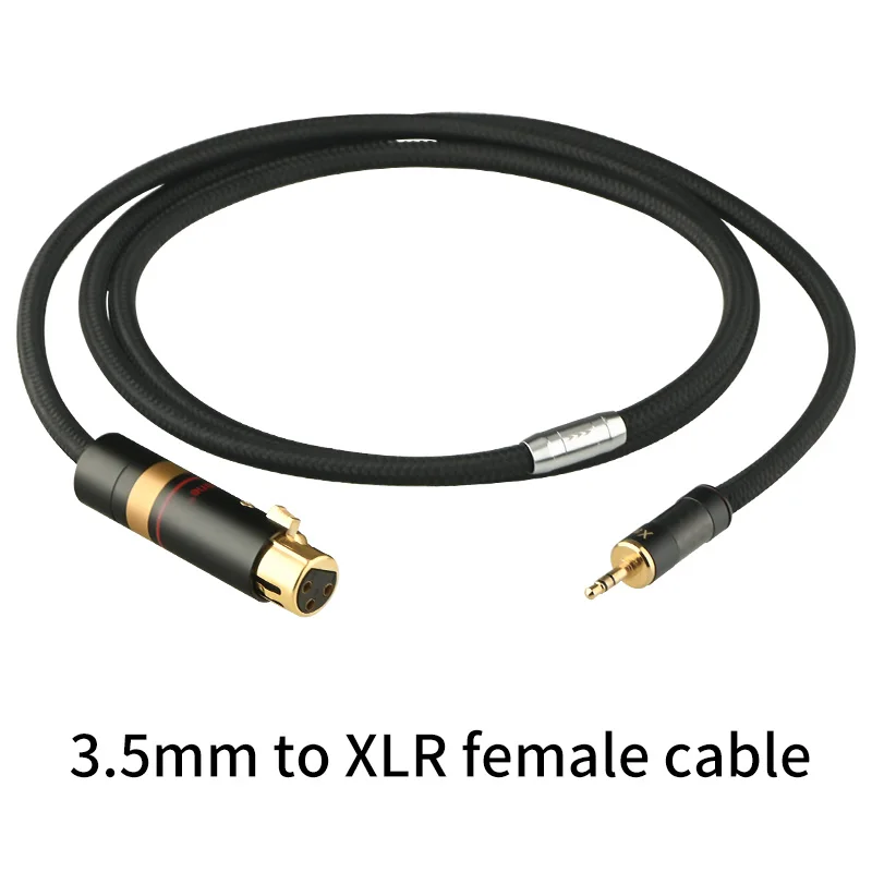 Xangsane 5NOCC 3.5mm to XLR male female audio cable computer laptop microphone speaker cable balance conversion cable