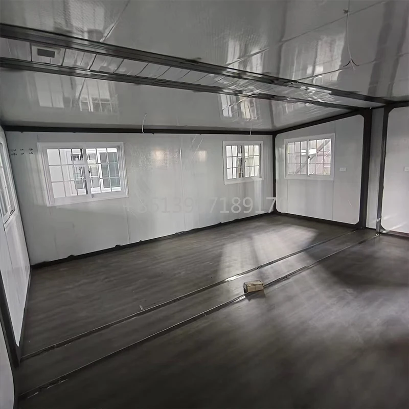 100 متر مربع الجاهزة منزل سجل المقصورات منزل خشبي تخصيص توسيع منزل صغير محمول منزل جاهز #1