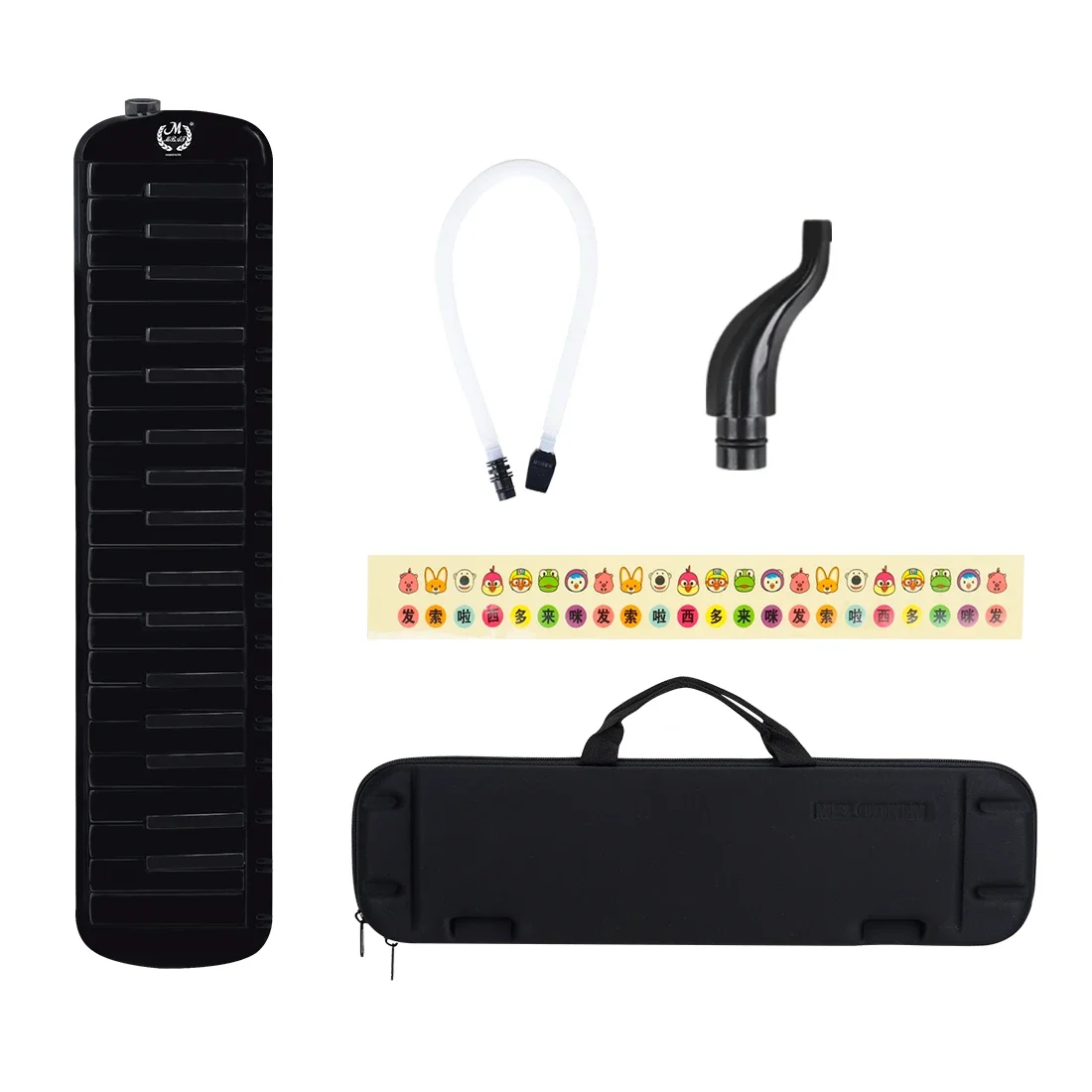 M MBAT 37 teclas melódica Piano armónica teclado instrumento profesional Musical niños principiantes regalo con boquilla conjunto estuche bolsa