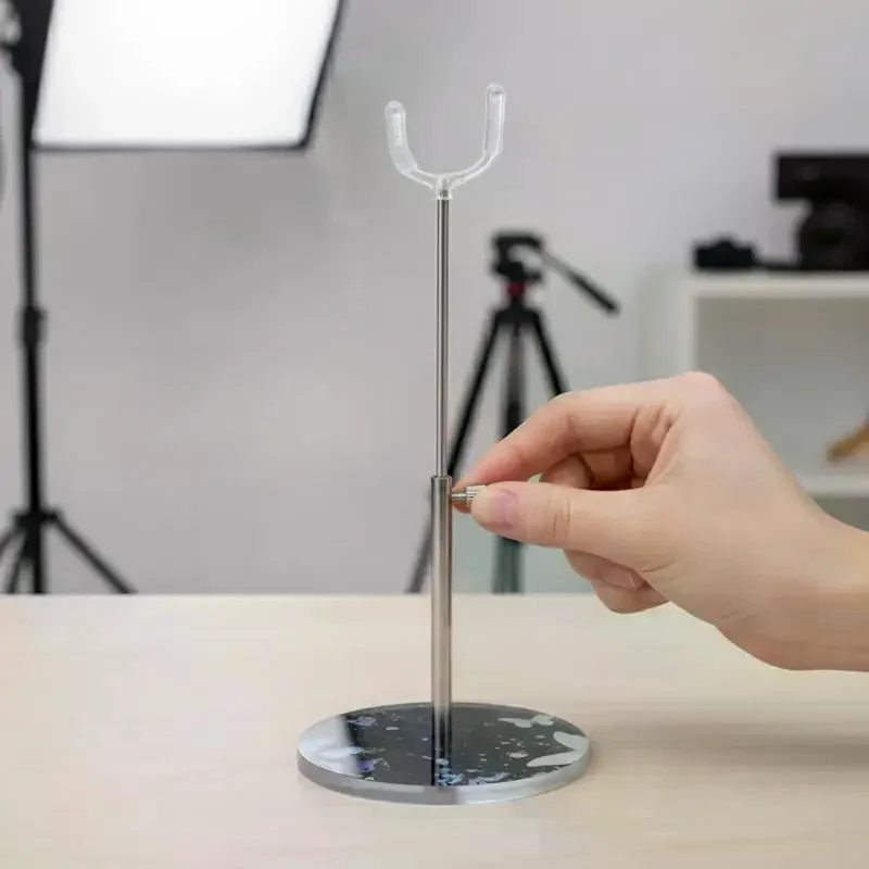 Doll Clear Acrylic Adjustable Standing Bracket, Extendable Display Stand Accessory for Dolls
