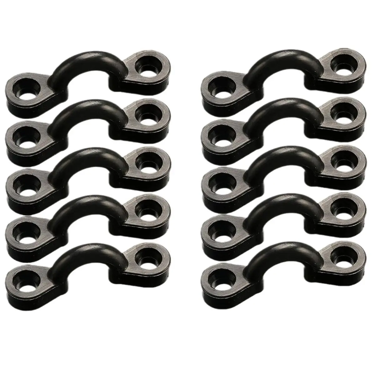 AD45 Kayak Pad Eye Anchor Point C Type Pull Handle Buckle Eyelets with Screws for Canoes Boats Kayaks Replacement Part 10 Set