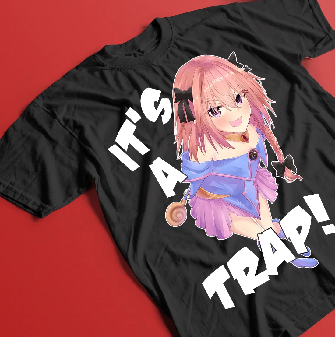 Unisex Fate GO Astolfo Anime T-Shirt, Femboy Manga Shirt