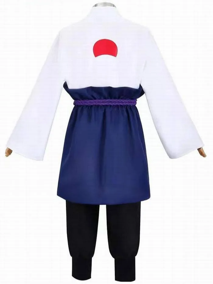 Anime Uchiha Sasuke Cosplay Kostuum Top Broek Riem Cos Halloween Party Carnaval Uniform Gift Volwassen Versie Unisex