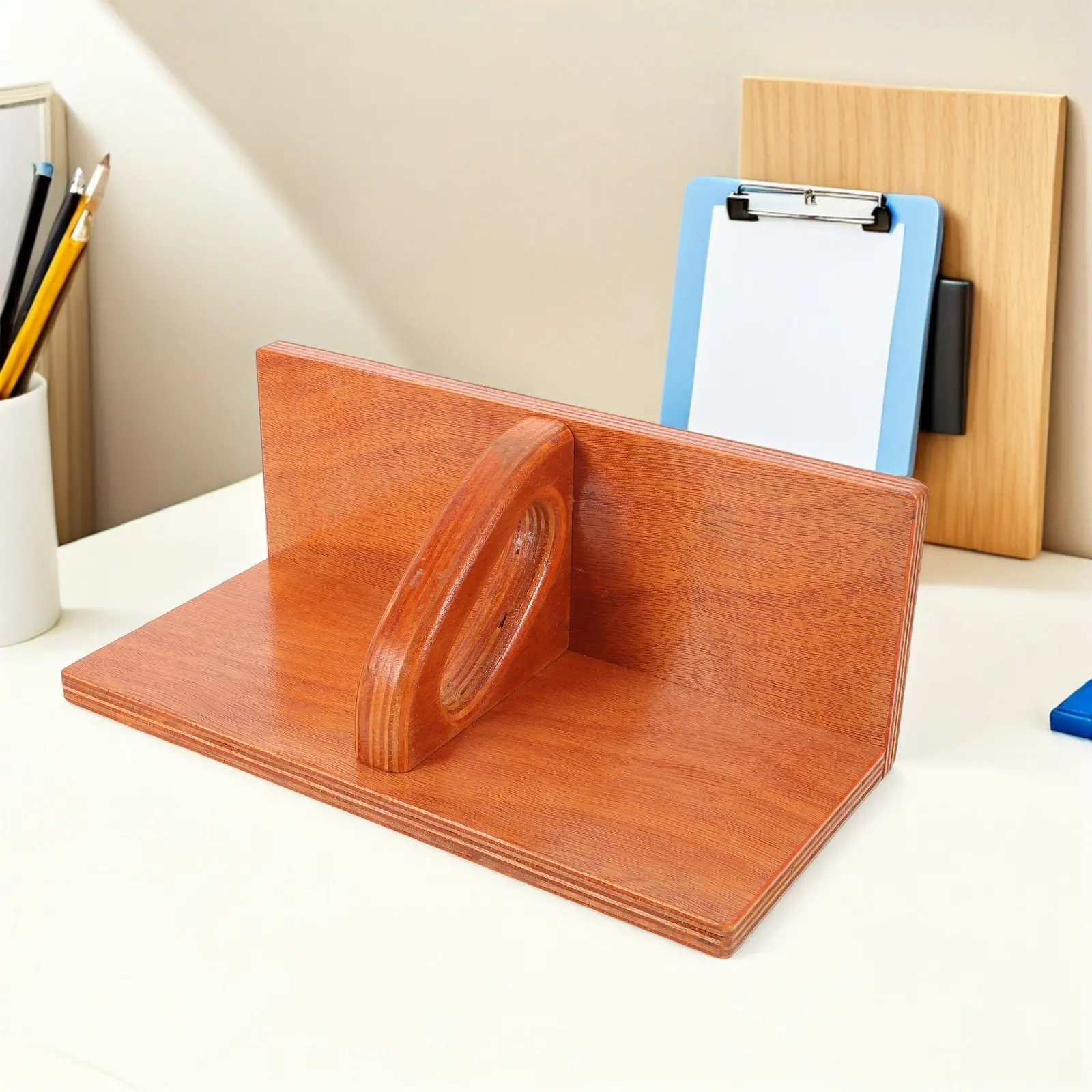 Wood Push Block for Paper Cutter Machine Safety Push Board Craft Paper Trimmer Office Scrapbooking Manual Cutting