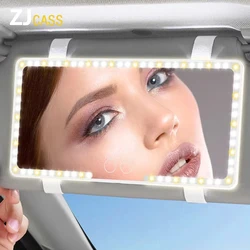HD Makeup Mirror Upgraded Version LED 3 Modes Adjustable Lighting Car Sun Visor Makeup Mirror Ultra-thin Interior Vanity Mirror