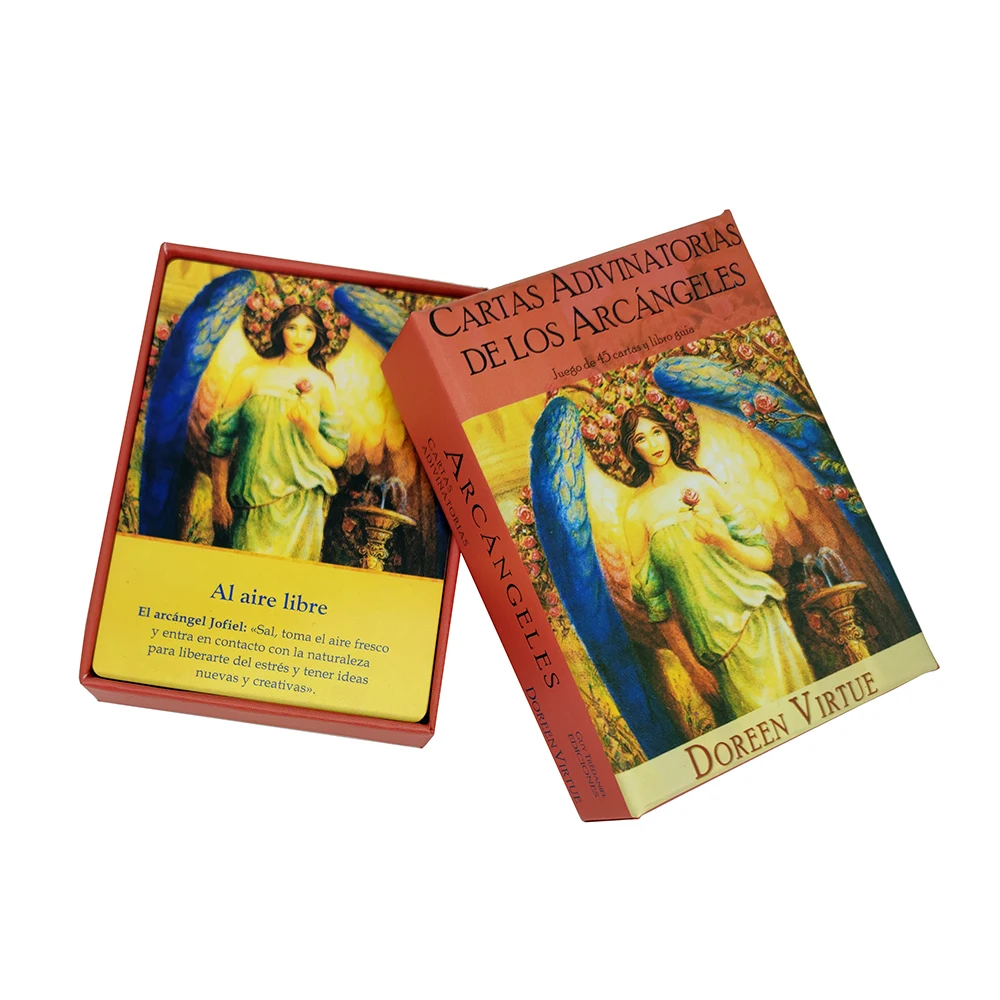 

Divinatory Cards Of The Archangels - Set of 45 cards and Spanish Guide .doreen virtue. Tarot Oracle Card Board Deck Games