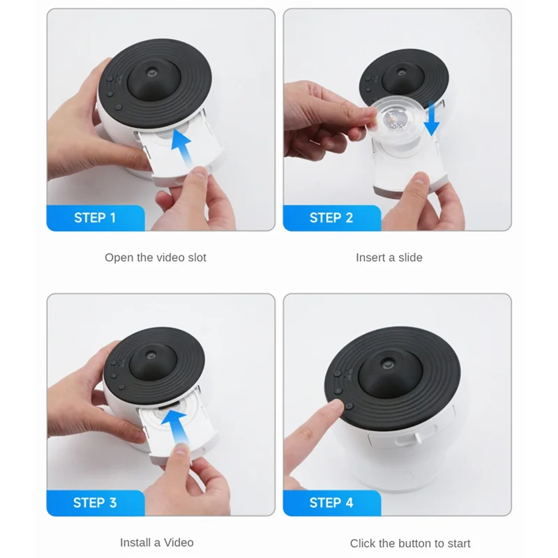 LICE-Galaxy Starry Projector Lamp Galaxy Starry Projection Light مصباح بروجيكتور قابل للتعديل لغرفة النوم والمنزل والحفلات أ