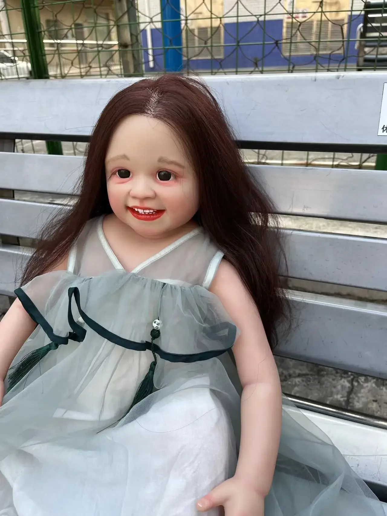 SINO-BB Customizable Collectable Supply 32Inch Reborn Shanti Real Photos Already Finished Doll With Beautiful Dress