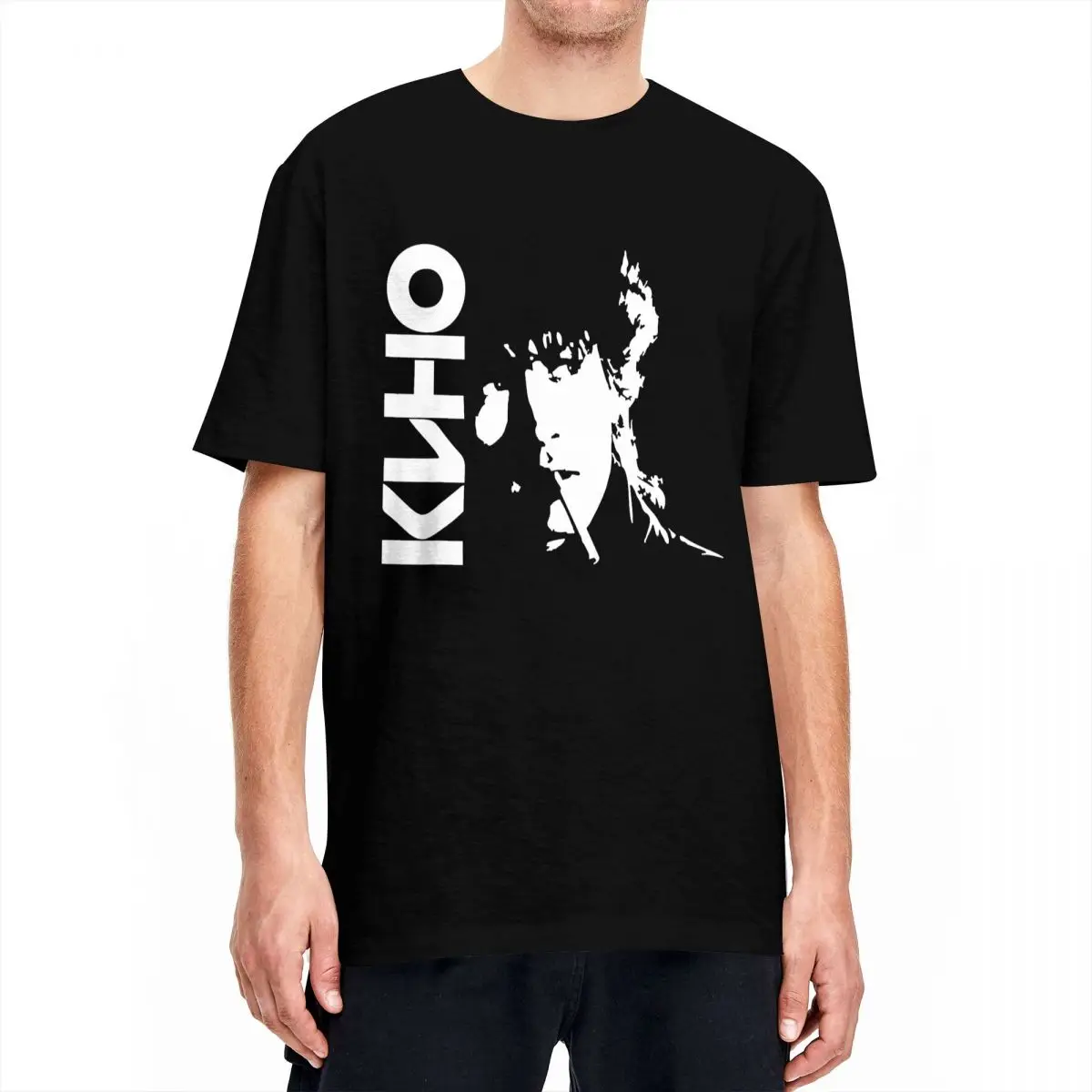 Vintage Photograp Viktor Tsoi T Shirt Men Rock Musician Streetwear 100 Cotton T Shirts Summer O Neck Harajuku Tees Oversize Tops