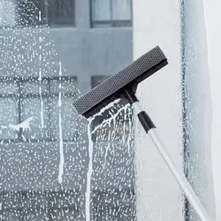 Multifuction Telescopic Rod Glass Washing Cleaning Mop Windows Wiper Tool Washer Long Handle Brush Window Cleaner Tools