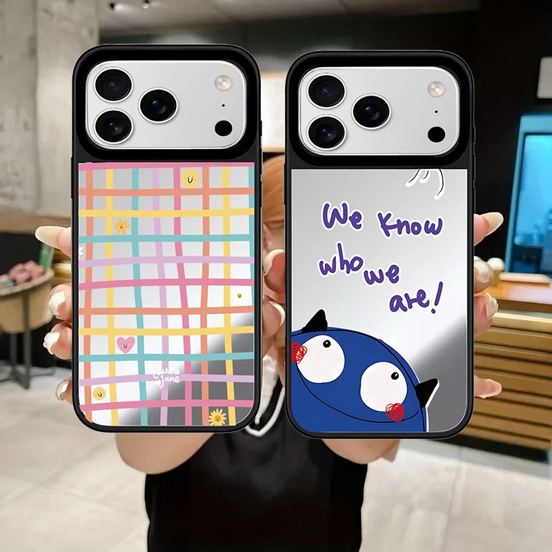 6090441 Mirror Surface Magnetic Phone Case Cover for IPhone 13 14 15 16 17 18 Pro Max Case Multicolor