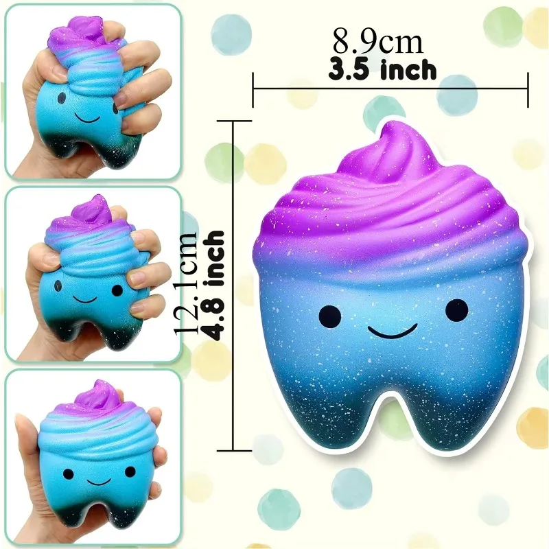 1 unidad de juguete blandito de subida lenta Galaxy Starry Packs, juguete blandito perfumado para apretar, aliviador de estrés, regalo