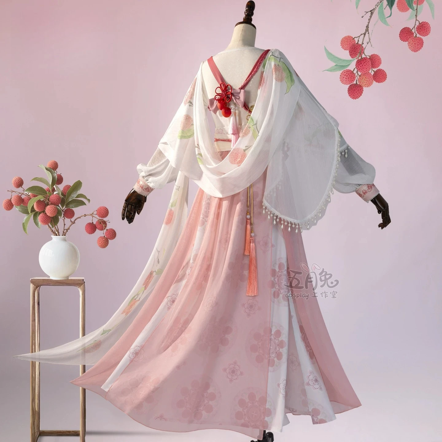

Where Winds Meet Southern Breeze Cosplay Costume Litchi style ancient style Hanfu Man Exhibition cosplay costume for women