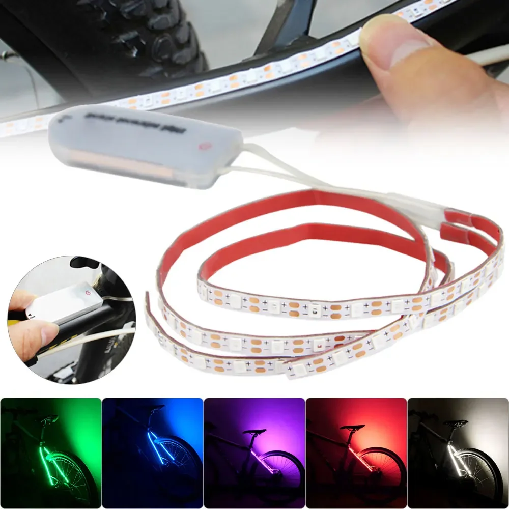 LED Waterproof Strip Light Lamp for Bicycle Motorcycle Lights Strobe Light Decoration Bicycle decorative taillight Warning Light