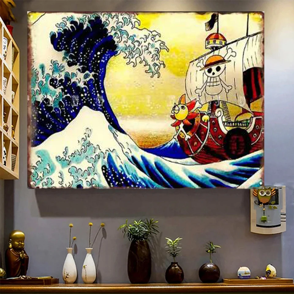 DIY 5D Diamond Painting The Great Wave Off One Piece  Cross Stitch Full Drill Embroidery Mosaic Handcraft Picture Home Decor