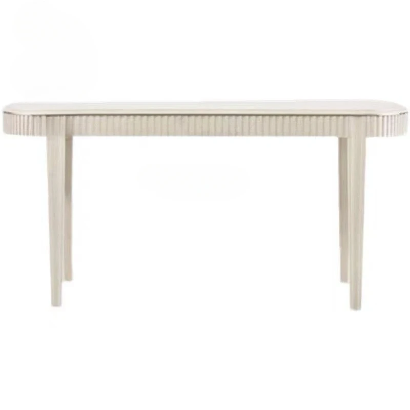 

American Light Luxury Oak Dining Table Simple Solid Wood Carved Rectangular Dining Table Dining Chair