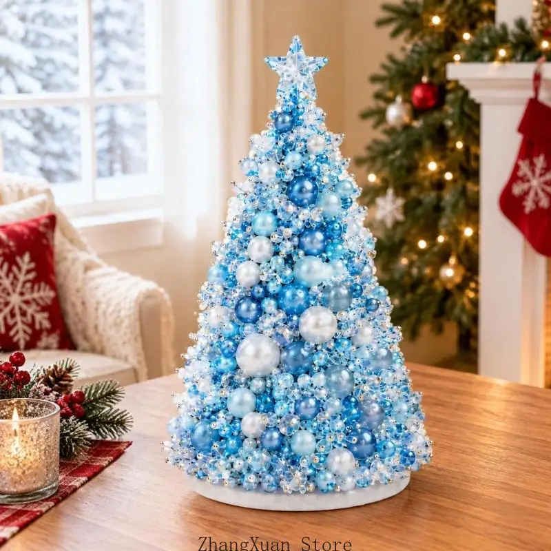 Build-a-Tree Weihnachtsperlen-Bastelset, 1 Projekt mit gemischten und transparent strukturierten Teilen für saisonale – Detail 9