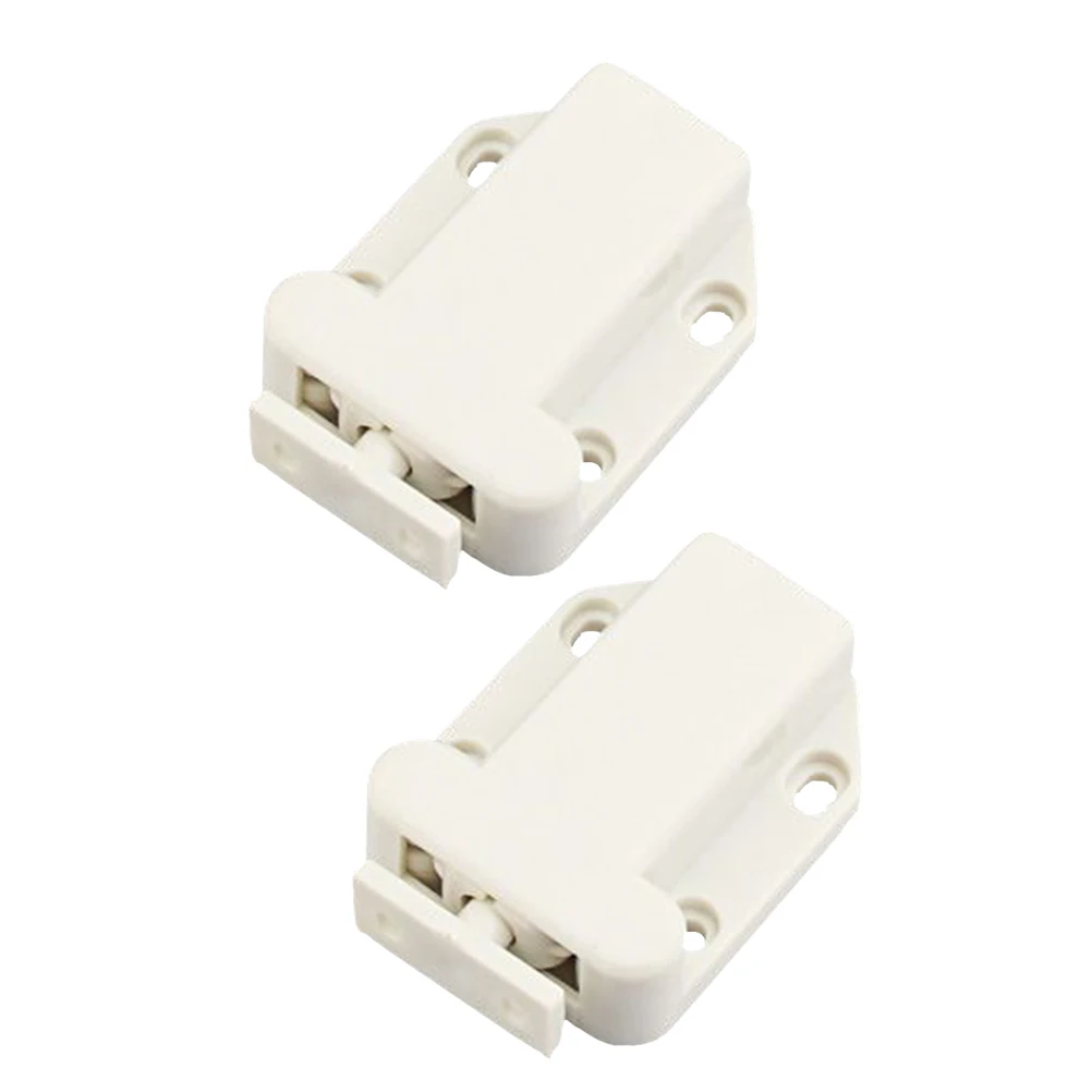 

2 Pcs Push Open Latch Self-locking Device Chest of Drawers Cabinet Door Latches and Catches Rebound