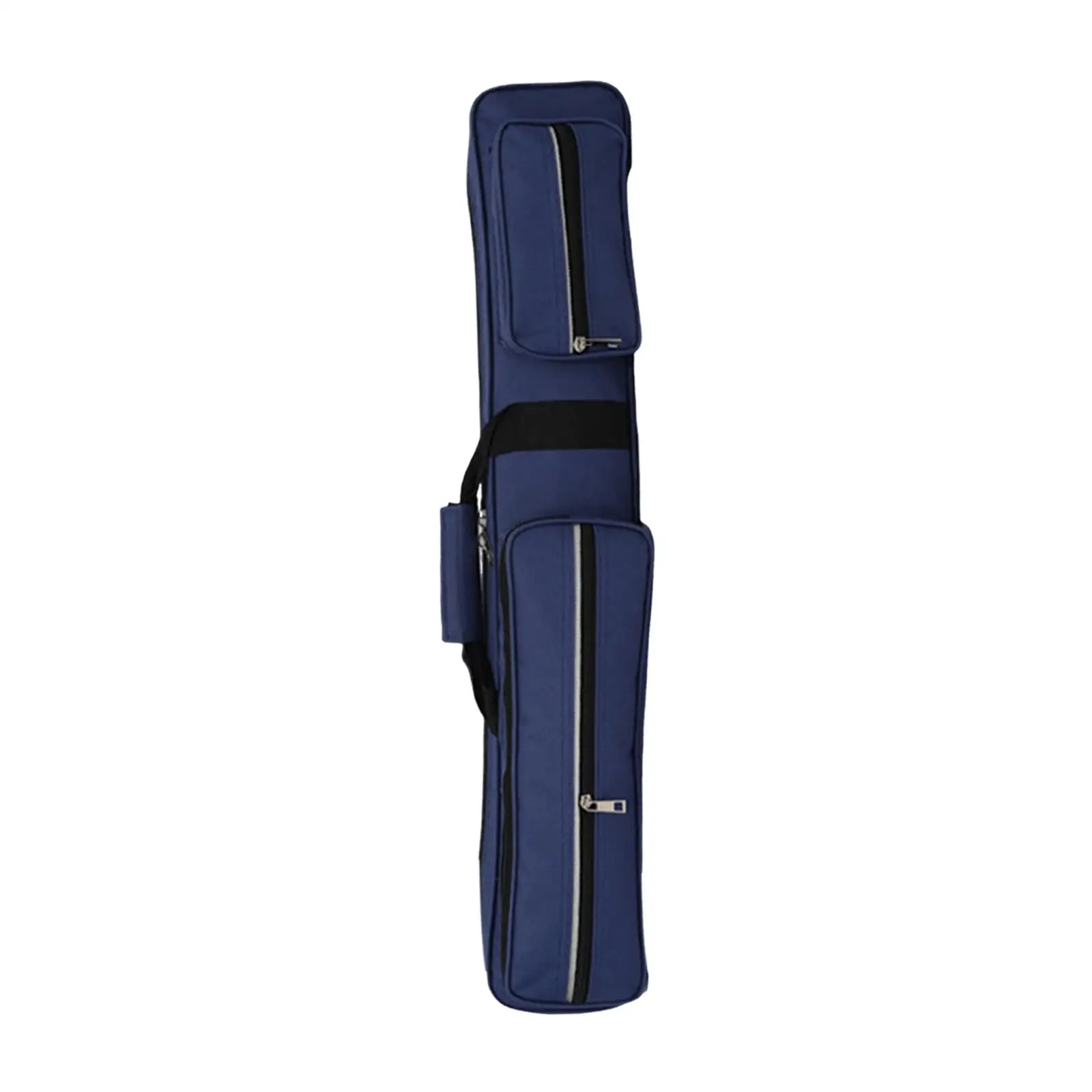 حقيبة تخزين فلوت الخيزران المحمولة، جيب بسحاب، ملحق أنيق وخفيف الوزن مع مقبض، حقيبة بلياردو لحمام السباحة #1