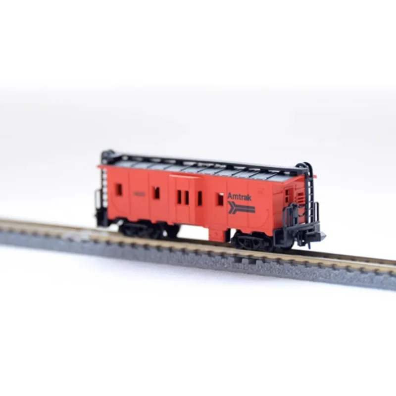 Diecast N Scale 1/160 MP AMTRAK Red Caboose Model Train Carriage Model Classics Adult Souvenir Gift Hobby & Toys