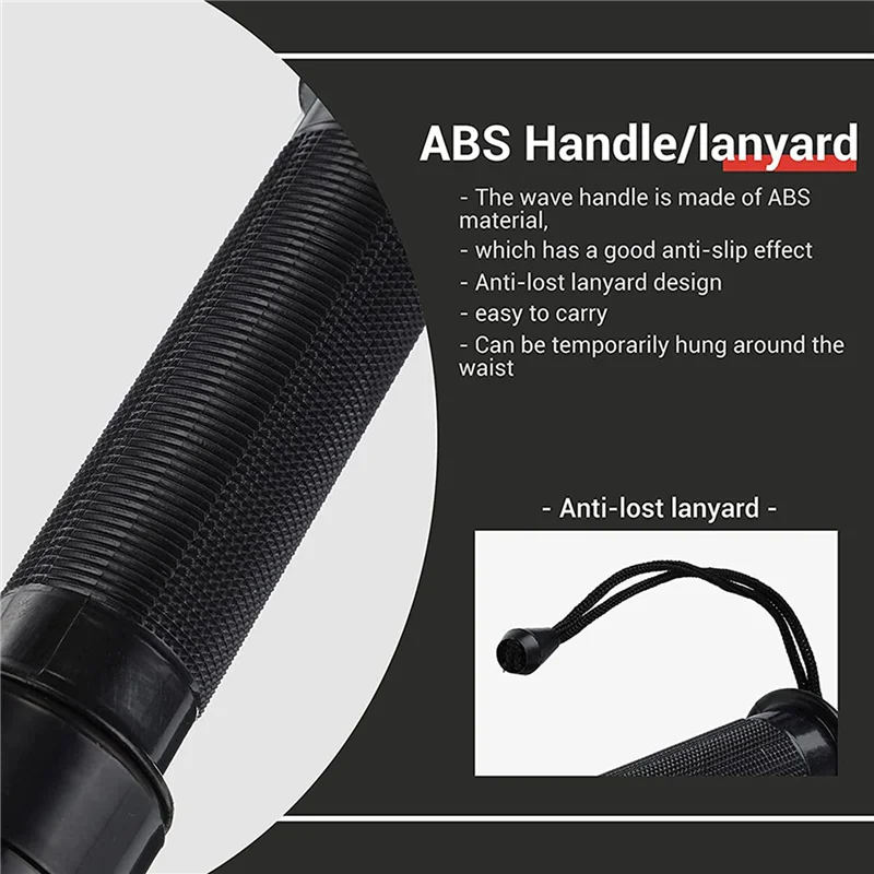 

12 Pieces 41Cm Signal Traffic Wand Safety Traffic Wand Lighted LED Traffic With 2 Flashing Patterns-T34C