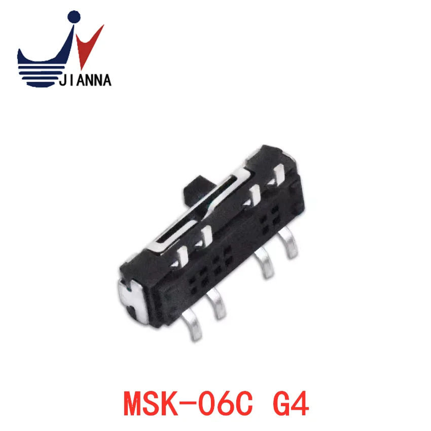 Three-section patch small toggle switch Vertical vertical 8-pin toggle the third-gear patch MSK-06C G4 handle height 4MM