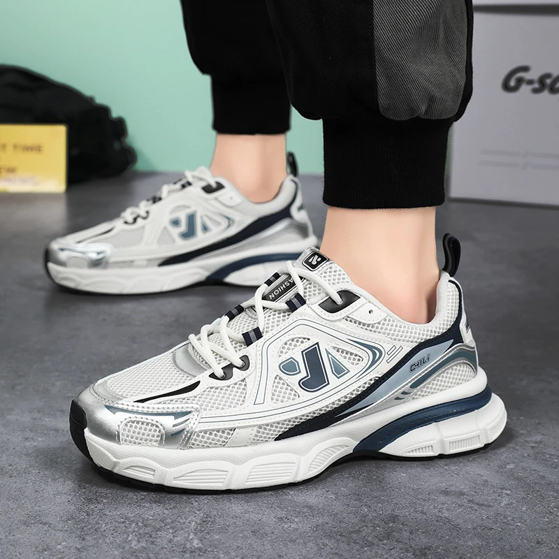 Men's Platform Sneakers Summer Comfortable Breathable Running Shoes Trendy Men Versatile Casual Tennis Shoes Zapatillas Hombre