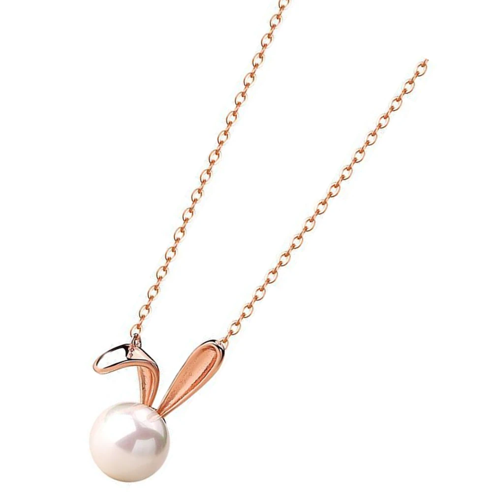 

Necklace Charm for Women Delicate Necklaces Girls Bunny Pendant Chinese Pull up